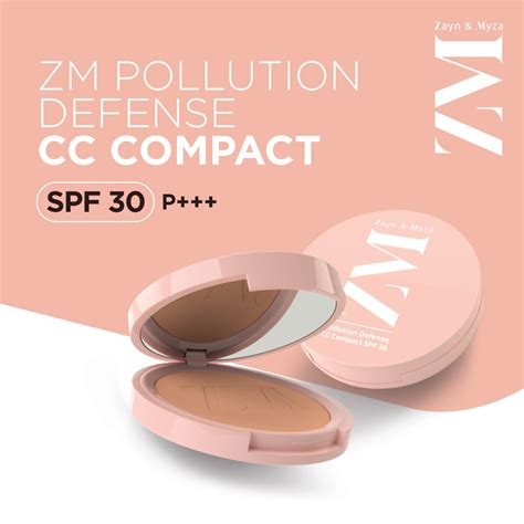 Zayn Myza Pollution Defense Cc With Spf Compact Natural Nude