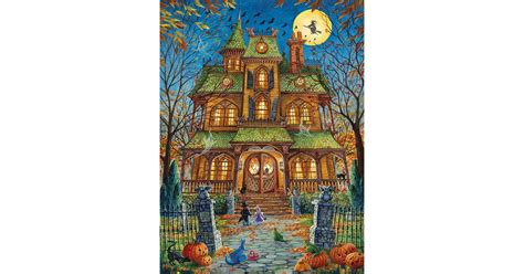 Sunsout 15515 Randal Spangler The Trick Or Treat House 1000