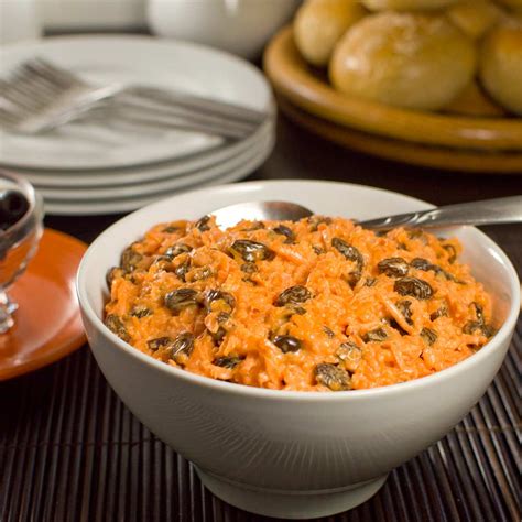 For winter holidays, you can replace the raisins with dried cranberries. Carrot Raisin Salad Recipe | Share the Recipe