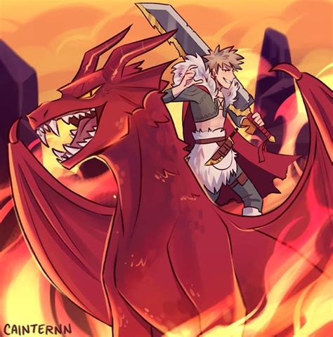 Kirishima Dragon And Bakugou Fantasy Au Dragon King Dragon Art Art Is