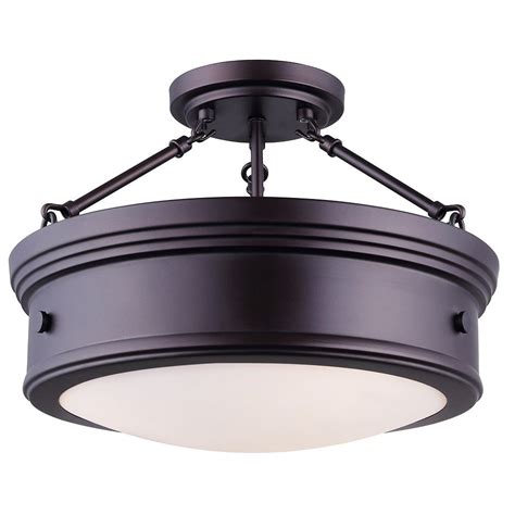 It is quite easy to install this fan and the instructions are very well written but if you intend to install the unit by. Canarm BOKU 3-Light Oil Rubbed Bronze Semi-Flush Mount ...