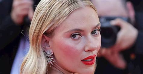 Scarlett Johansson Shows Off Back Tattoos In Pink Gown At Cannes Film