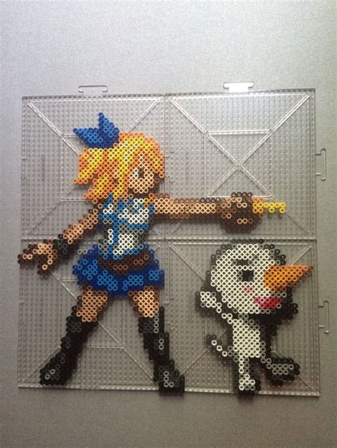 Lucy Heartfilia And Plue Fairy Tail Perler Beads By Tehmorrison