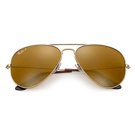 Ray Ban Rb3025 001 57 Original Aviator Classic Oro Lente Polarizzata Marrone Classica B