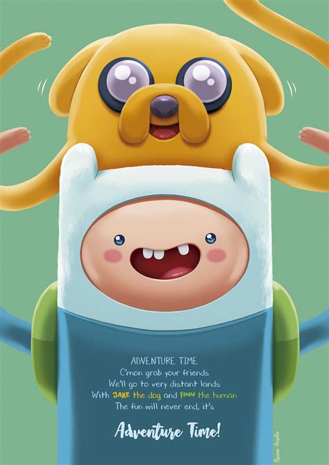 Poster Adventure Time Fanart Illustration On Behance