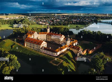 Medieval Castle In Nesvizh Minsk Region Belarusnesvizh Castle Stock