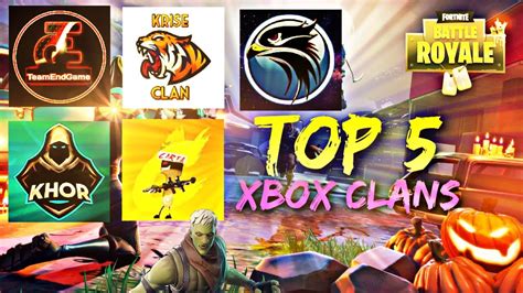 Top 5 Fortnite Xbox Clans Youtube