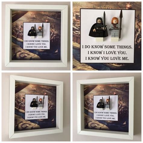 Game Of Thrones Quote Minifigure Frame Mum Gift Geek Box Mini Figures Frame Fathers Day Frames