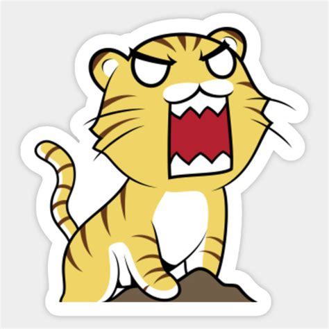 Chibi Tiger Tiger Sticker Teepublic