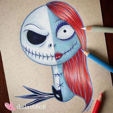 A Drawing Of A Cartoon Character With Red Hair And Blue Eyes In The