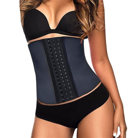 Sayfut Sayfut Womens Body Shaper Latex Sport Girdle Waist Training Underbust Corset Cincher