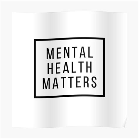 Mental Health Matters Mentally Checked Out Poster By Jgdclothing