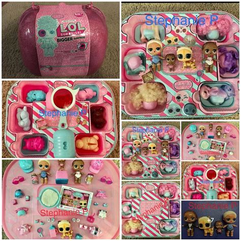 There Are Many Different Pictures Of Toys In This Box But One Is Pink