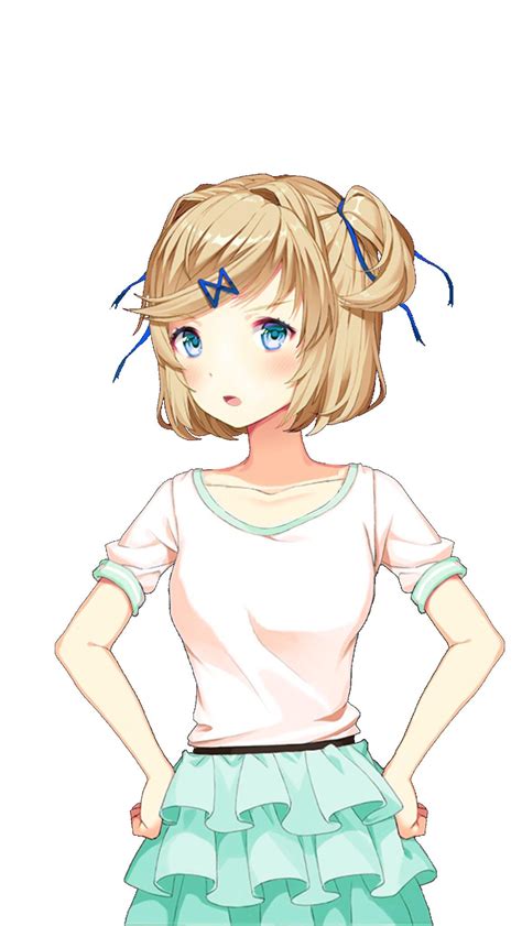 I Made A Blondsuki Casual Sprite Ddlc