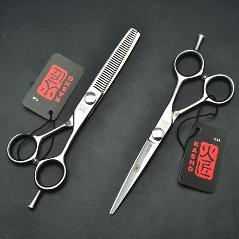 50 55 60 Japan 440c Kasho Professional Human Hair Scissors