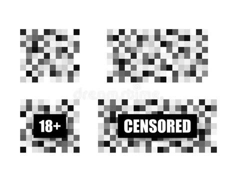 Pixel Censored Signs For Design Censorship Rectangle Texture Black