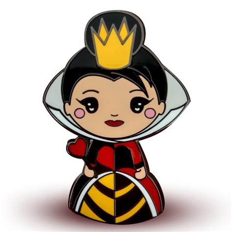 Queen Of Hearts Enamel Pin Chibi Kawaii By Artistic Flavorz