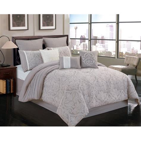 Riverbrook Home Winthrop Gray Jacquard 9 Pc Queen Comforter Set