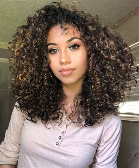 20 Dark Brown Curly Hair With Highlights Fashion Style