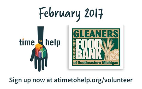 A Time To Help February 2017 Gleaners Community Food Bank Say Detroit