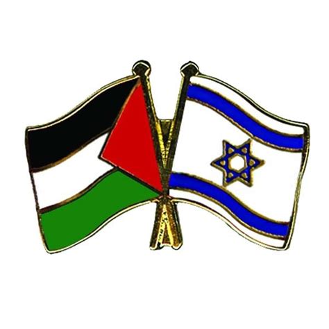 Palestine And Israel Cross Flag Pins Suit Lapel Pins Personalised Lapel Pin Iron Customized