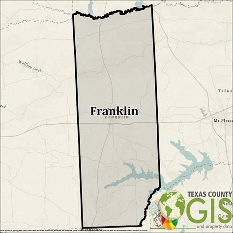 Franklin County GIS Shapefile And Property Data Texas County GIS Data