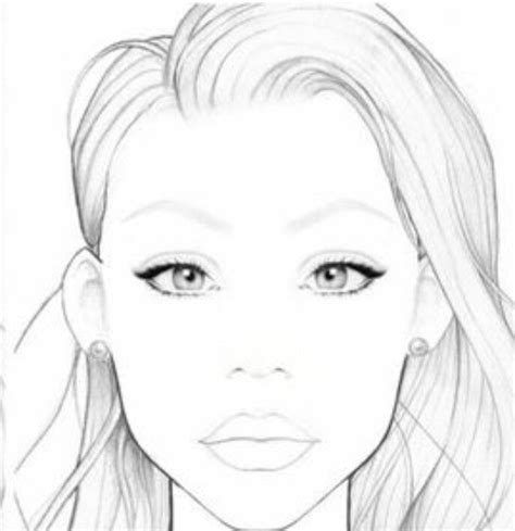Pin By J Pumpkin On Printable Face Chart Makeup Face Charts Face