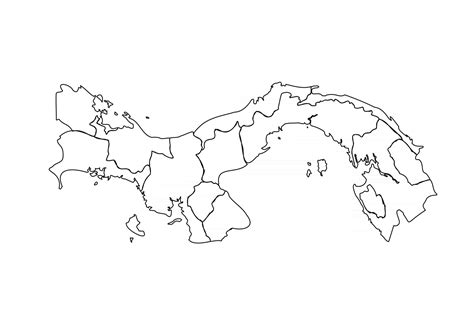 Doodle Mapa De Panam Con Estados Vector En Vecteezy
