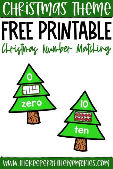 Free Printable Christmas Number Matching Activity The Keeper Of The