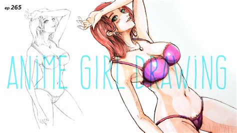 How To Draw Sexy Anime Girl Manga Style Sketching Anime Character Ep 265 Youtube