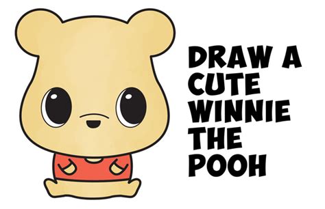 How To Draw A Cute Chibi Kawaii Winnie The Pooh Easy