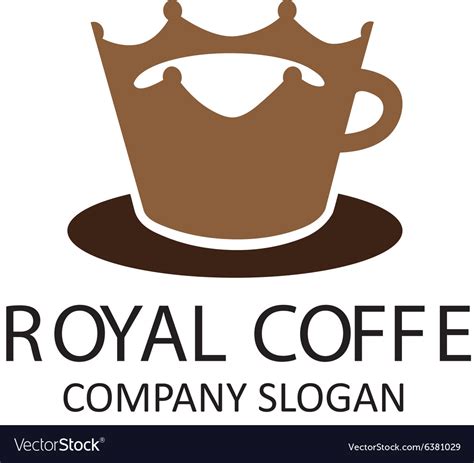 Royal Coffee Design Royalty Free Vector Image Vectorstock