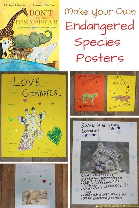Endangered Species Poster Project Inspiration Laboratories
