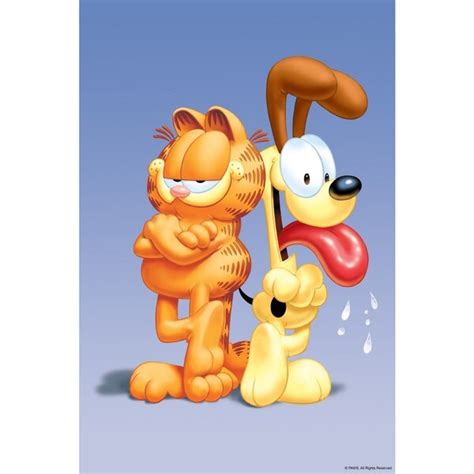 Shop Marmont Hill Garfield And Odie Garfield Painting Print On Canvas