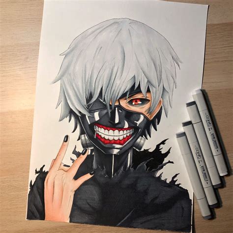 Kaneki goes into the battle with a heavy burden on his shoulders, not knowing hide's love will only add onto it. Kaneki Ken Drawing at PaintingValley.com | Explore ...