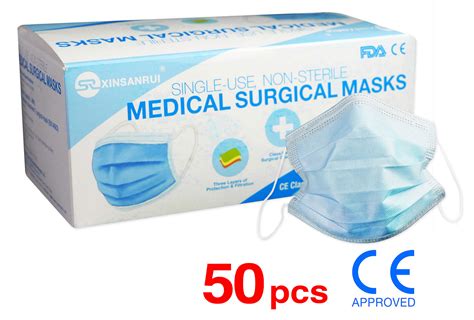 Pack Ce Approved Class Level Surgical Disposable Face Mask Ply Bfe Ebay