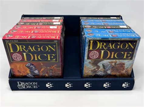 Dungeons And Dragons Dragon Dice Display And 12 Sets Original Shrink
