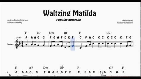 No soundtracks are currently listed for this title. Waltzing Matilda Notes Sheet Music for Flute Violin Oboe - YouTube
