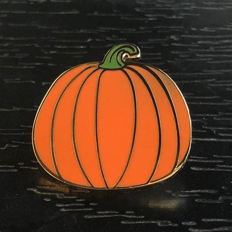 1 Hard Enamel Pumpkin Lapel Pin Halloween Psl Jack O Etsy