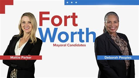 Fort Worth Mayoral Runoff Mattie Parker And Deborah Peoples