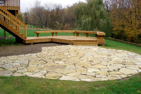 Natural Flagstone Patio Wirth Services Inc Germantown Wisconsin