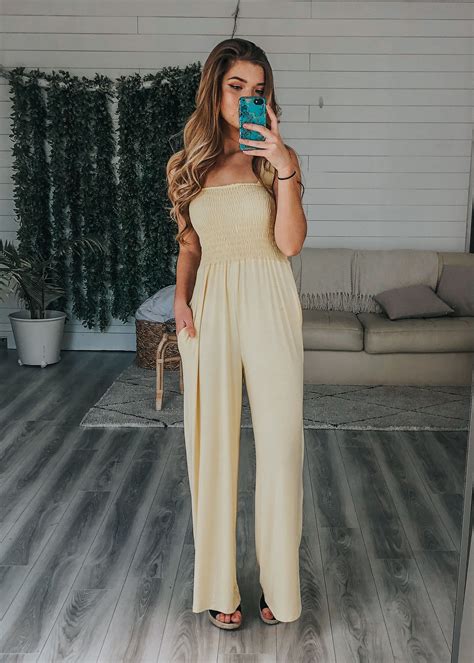 yellow jumpsuit from trendy clothes for women yellow jumpsuit fashion