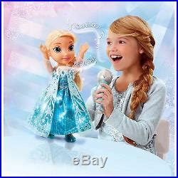 Disney Frozen Sing A Long Elsa Princess Doll Dress Sings Let It Go W Microphone Disney