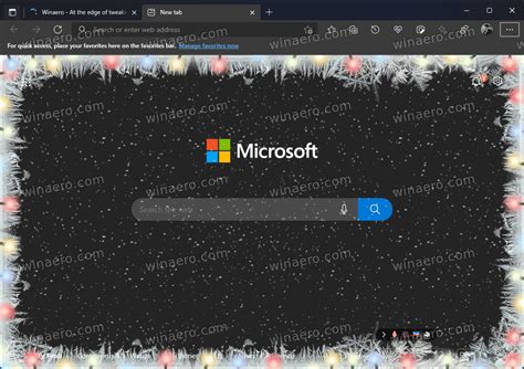 Microsoft Edge Gets Special Holidays Ui Effects