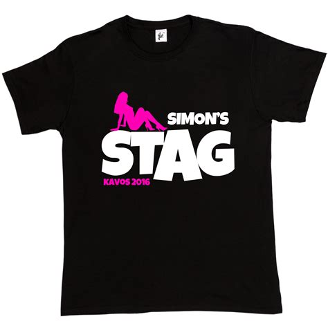 Girl Lying Down Personalised Stag Do Stag Night Mens T Shirt Custom Party Ebay
