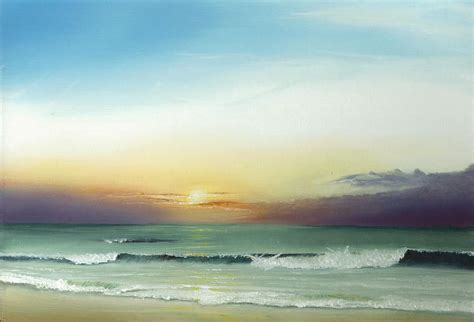 Outer Banks Sunrise Painting By Albert Puskaric Outer Banks Sunrise