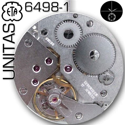 Genuine Eta 6498 1 Swiss Parts Mechanical Movement 2 Hands Small
