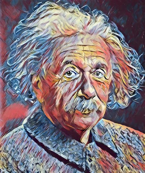 Albert Einstein Painting By Dan Sproul