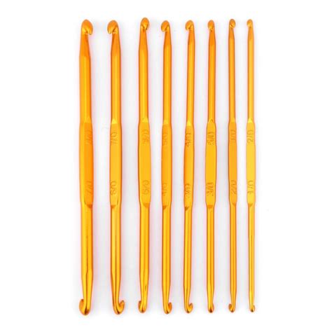 Make sure that you leave between four and six inches (10 to 15 cm) of yarn wherever you will need to weave in ends. Aliexpress.com : Buy 8Pcs Golden Double End Crochet Hook ...