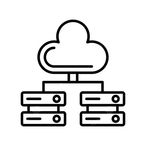 Big Data Line Icon Big Data Cloud Computing Cloud Data Png And
